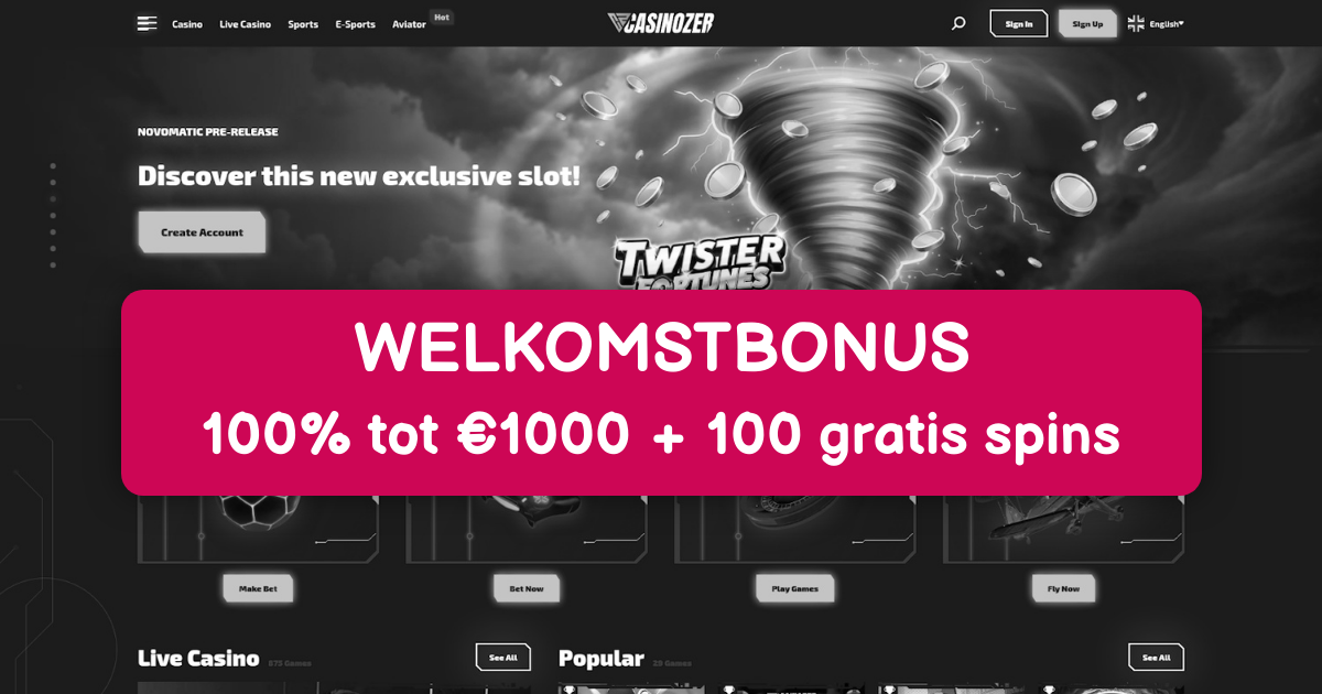 Casinozer Casino: Beste Online Gokkasten Nederland